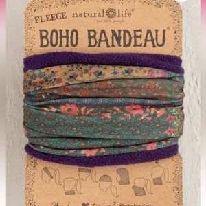 Fleece Boho Bandeau® Headband - Vintage Patchwork